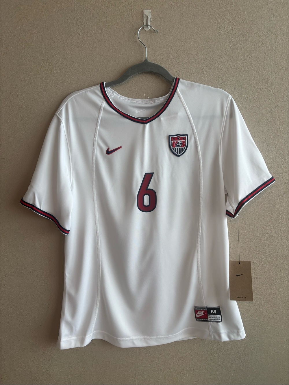 Nike USWNT 1999 Reissue Jersey Brandi Chastain 6 Women's Medium White NWT HF2884